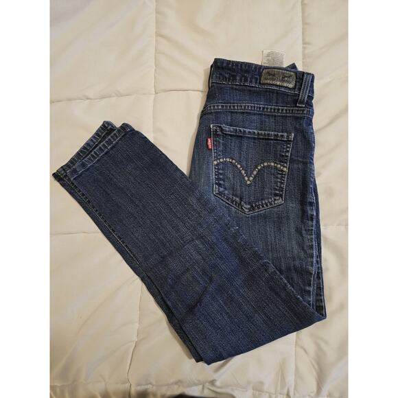 Levi's Denim - Levi’s Women’s Skinny Jeans W29 L30 Blue Stretch Denim Mid Rise